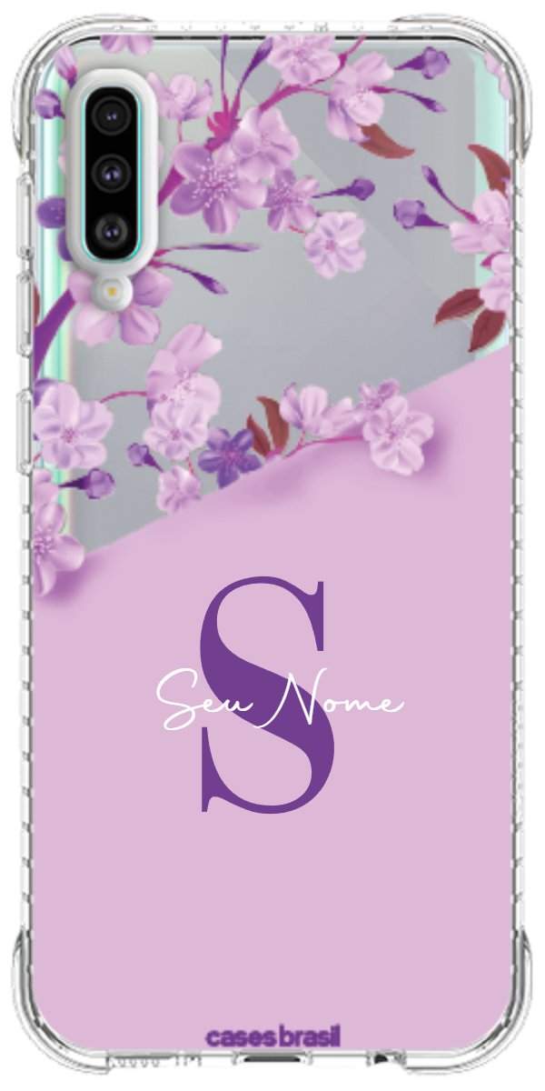 Capinha para Celular Flores Purpuras