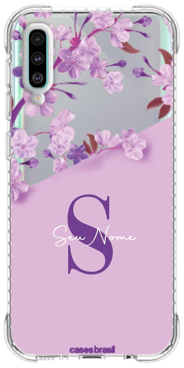 Capinha para Celular Flores Purpuras