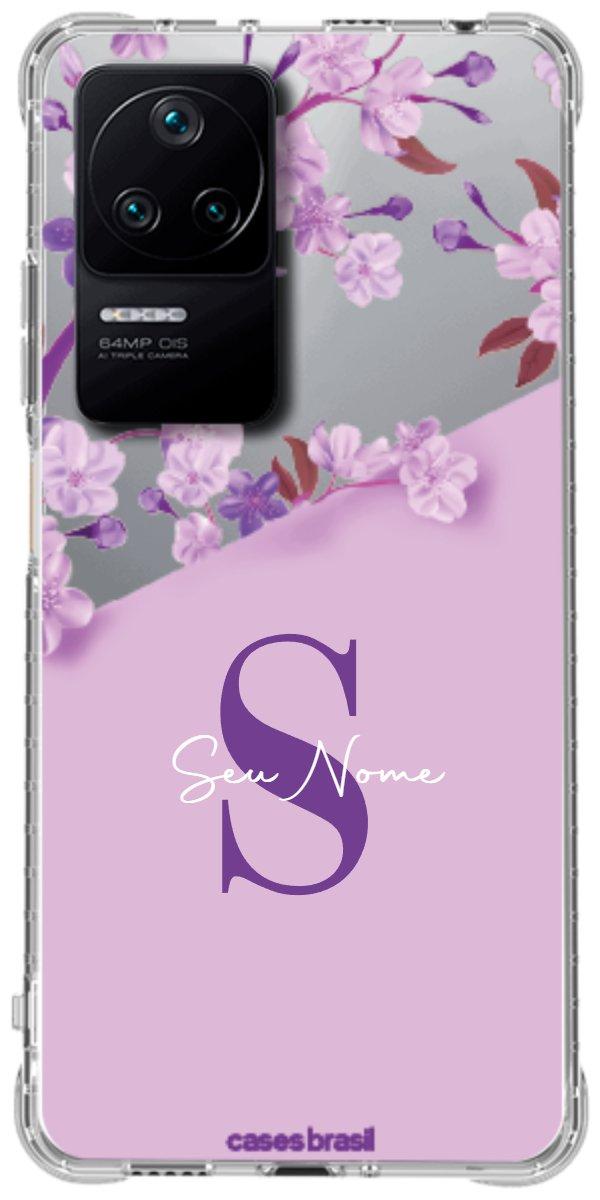 Capinha para Celular Flores Purpuras