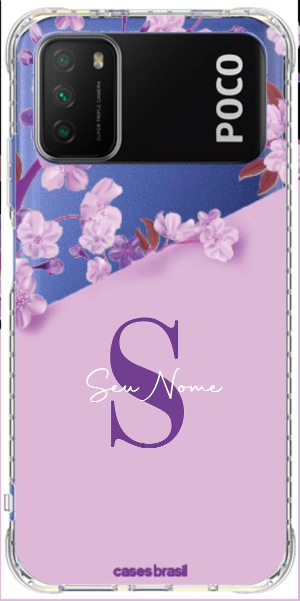 Capinha para Celular Flores Purpuras