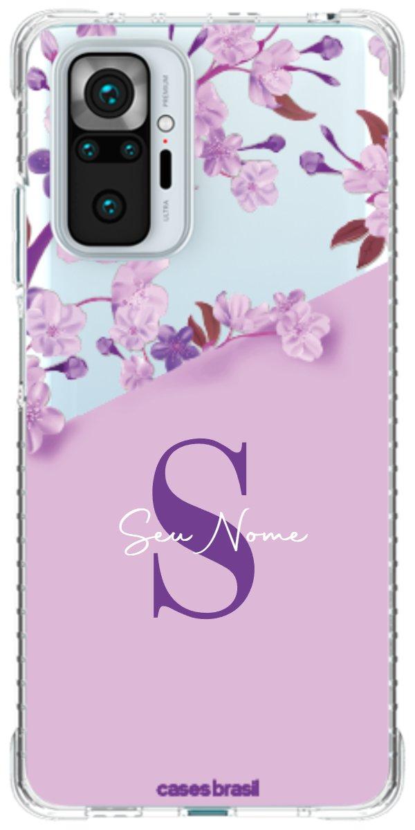 Capinha para Celular Flores Purpuras