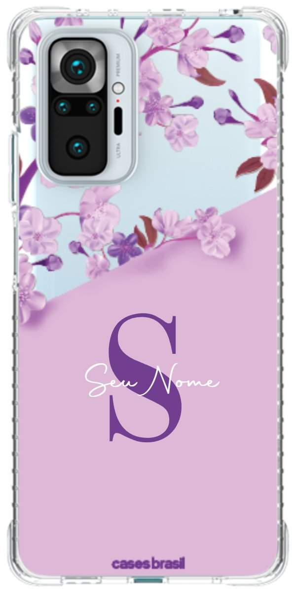 Capinha para Celular Flores Purpuras