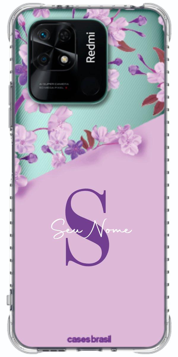 Capinha para Celular Flores Purpuras
