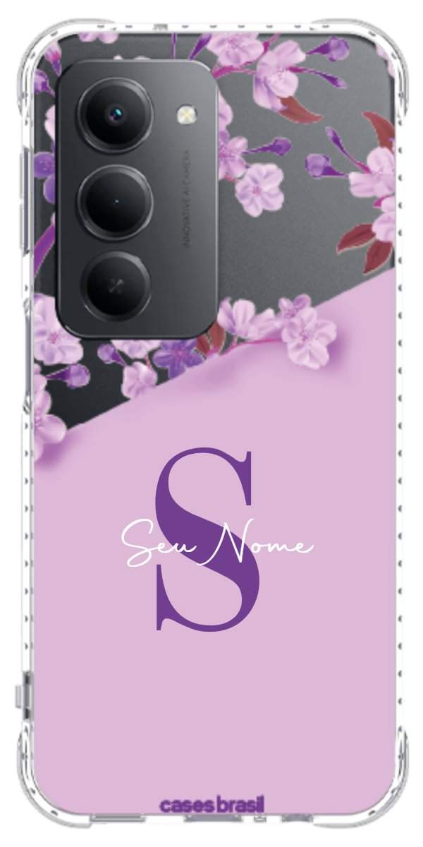 Capinha para Celular Flores Purpuras
