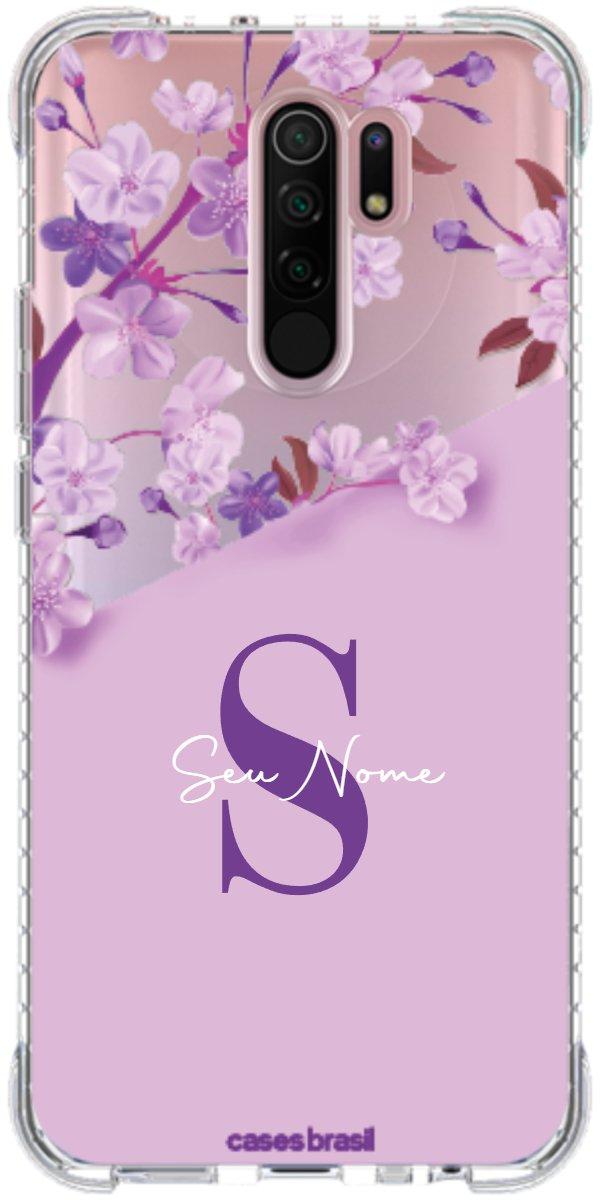 Capinha para Celular Flores Purpuras