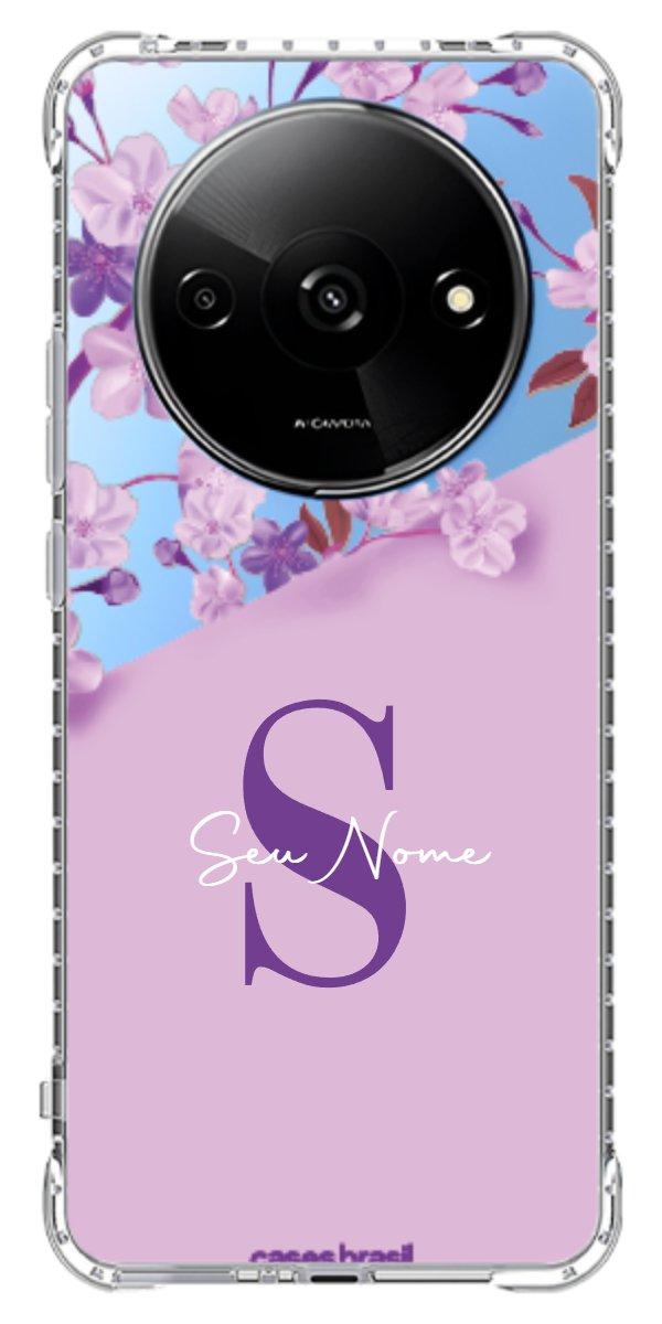 Capinha para Celular Flores Purpuras