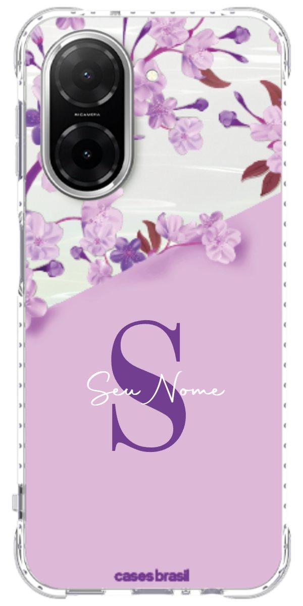 Capinha para Celular Flores Purpuras