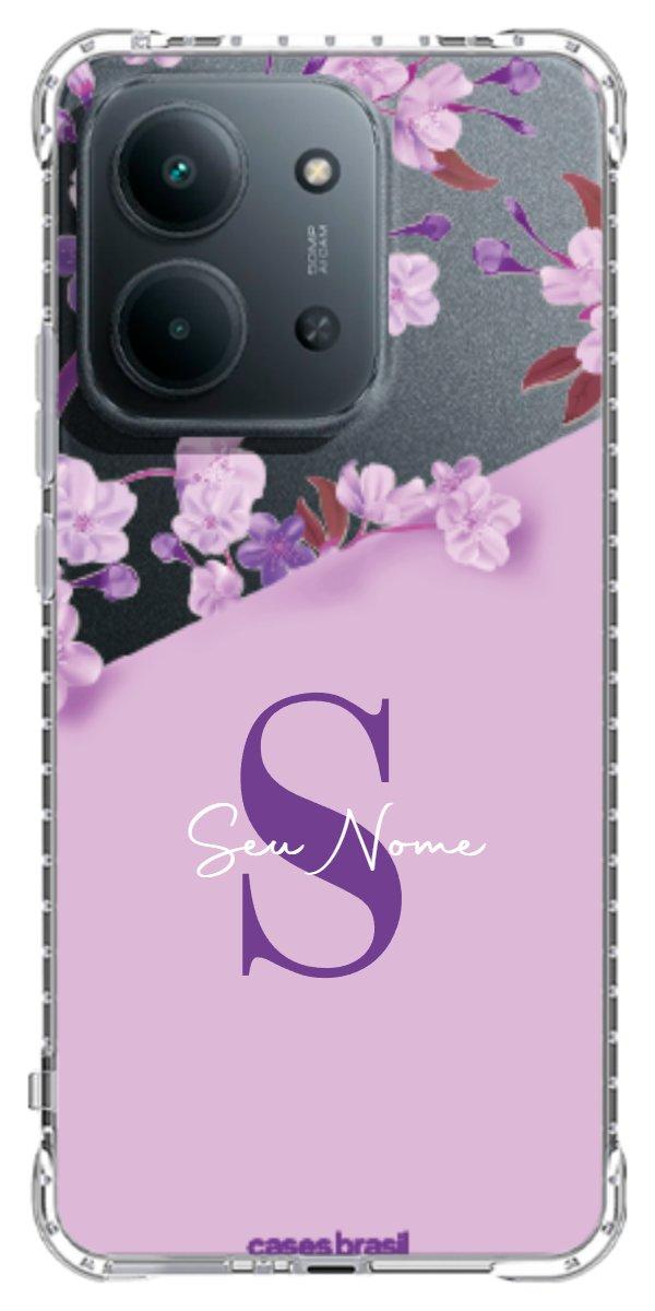 Capinha para Celular Flores Purpuras