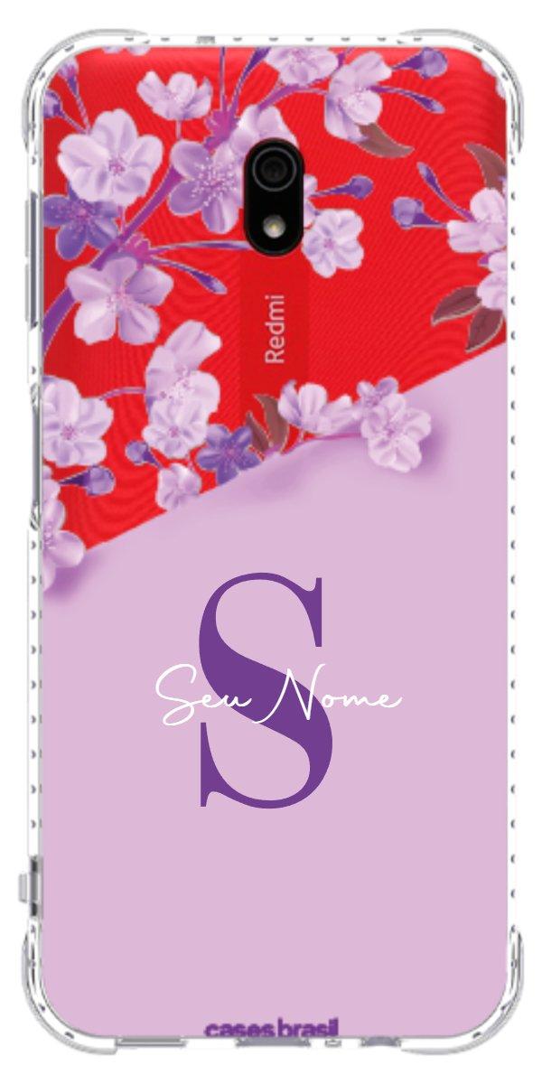 Capinha para Celular Flores Purpuras