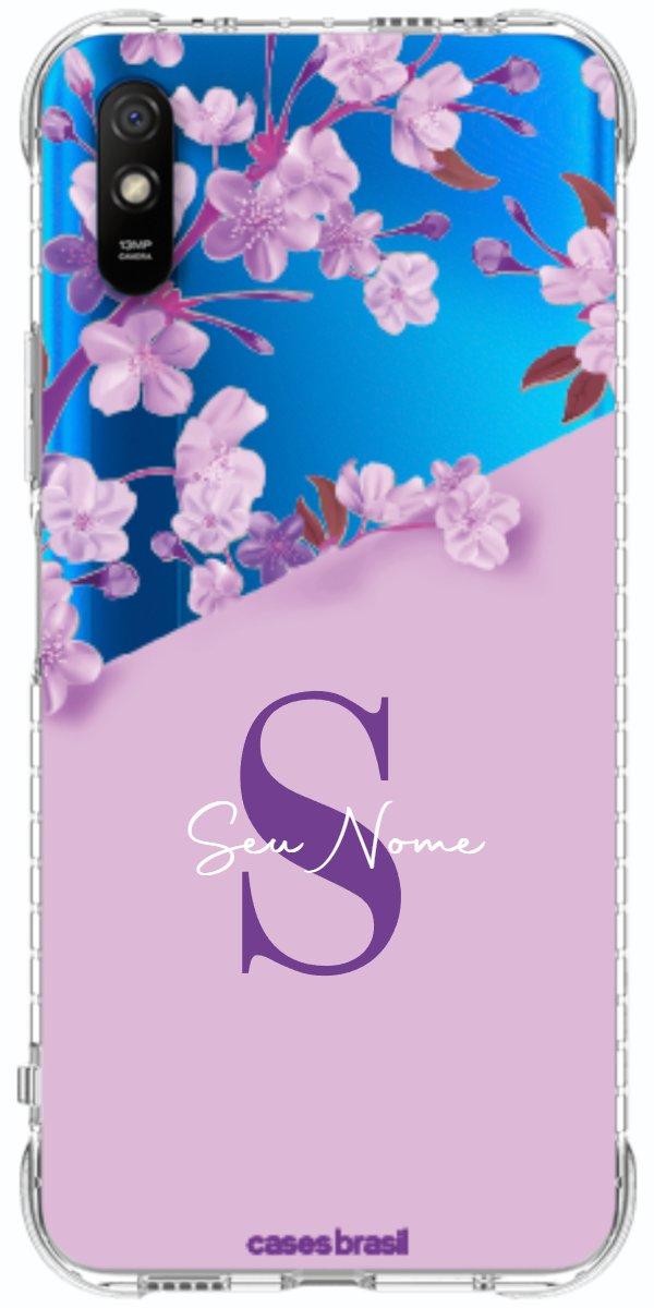Capinha para Celular Flores Purpuras