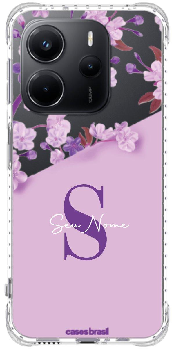 Capinha para Celular Flores Purpuras