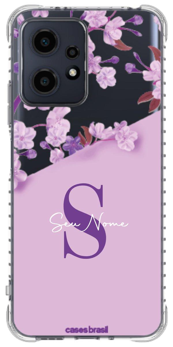 Capinha para Celular Flores Purpuras