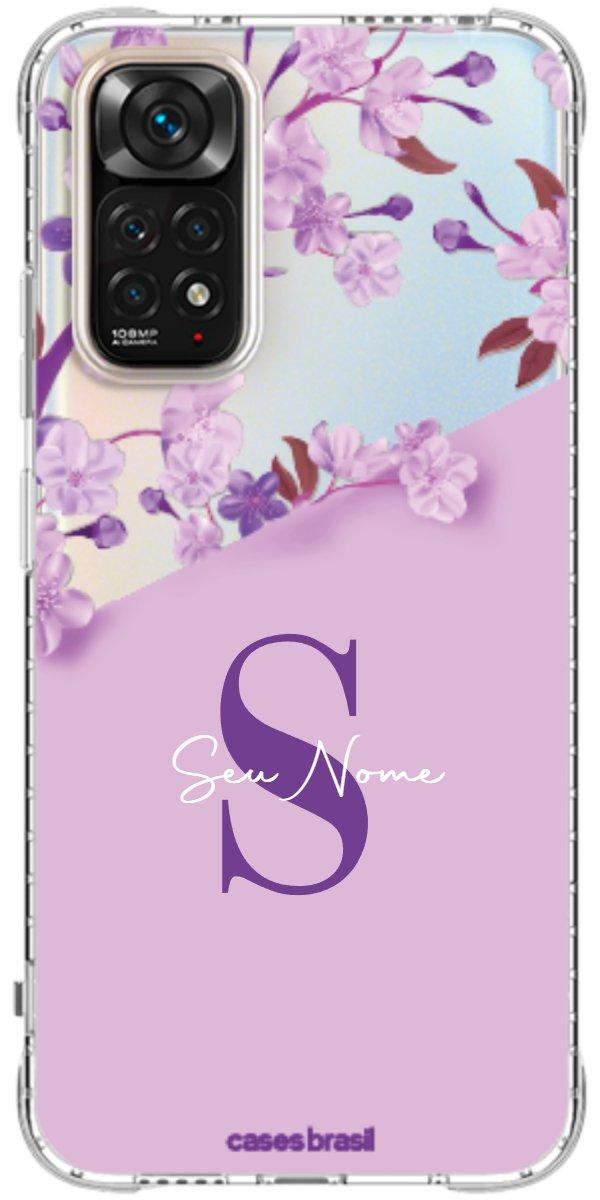 Capinha para Celular Flores Purpuras