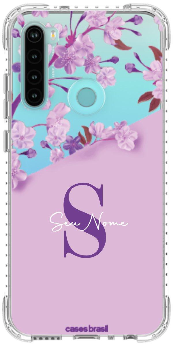 Capinha para Celular Flores Purpuras