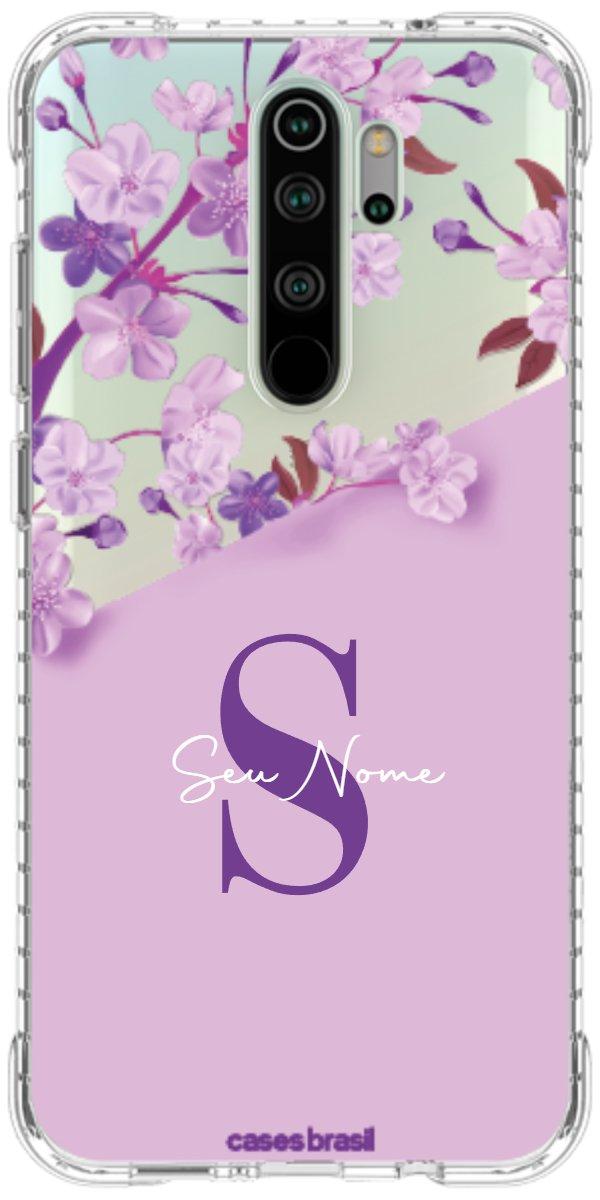 Capinha para Celular Flores Purpuras