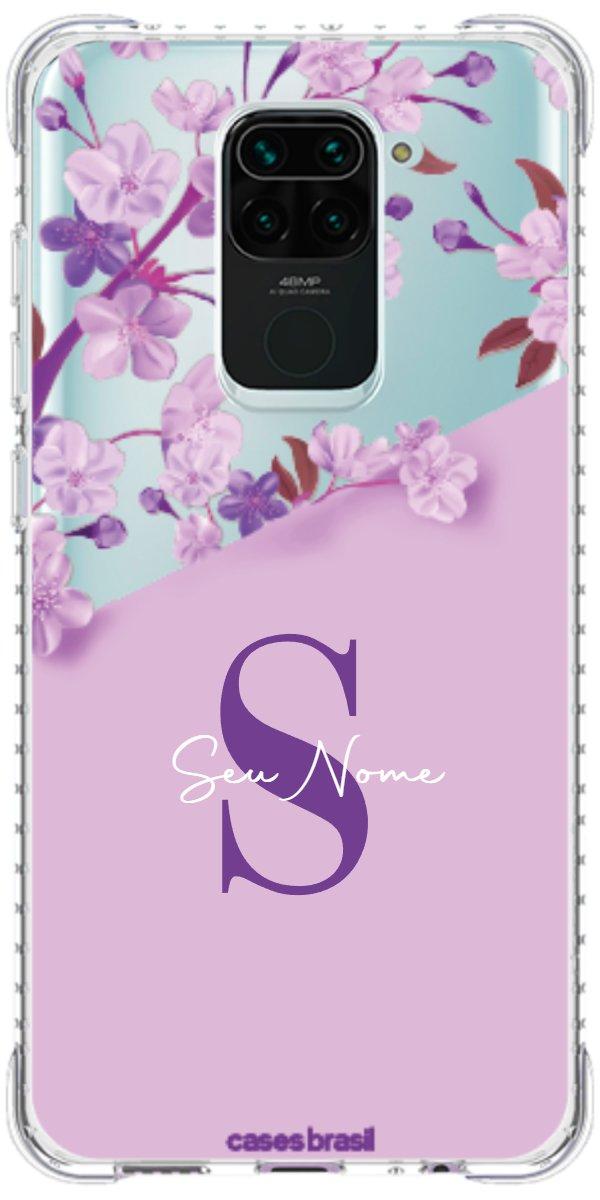 Capinha para Celular Flores Purpuras
