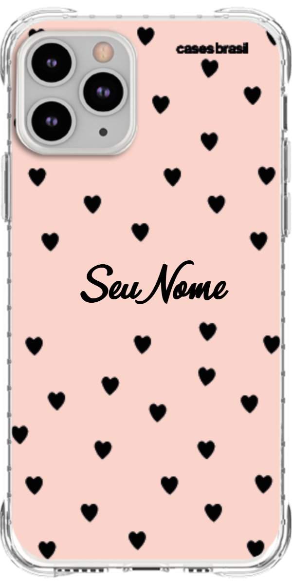 Capinha para Celular Corações Rose