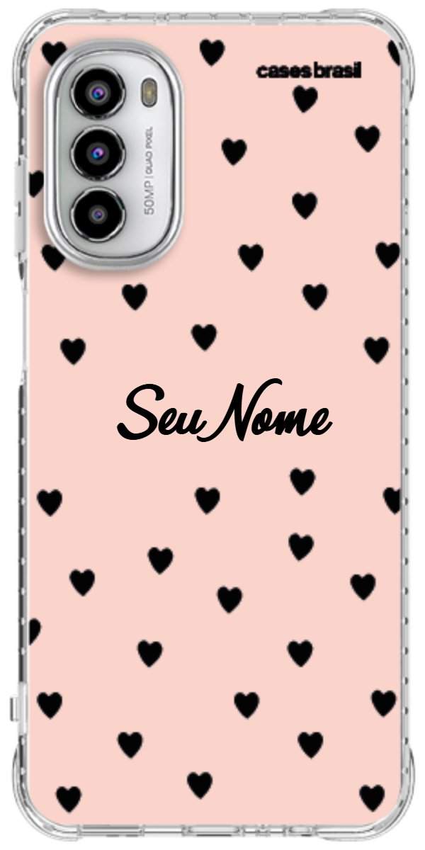 Capinha para Celular Corações Rose