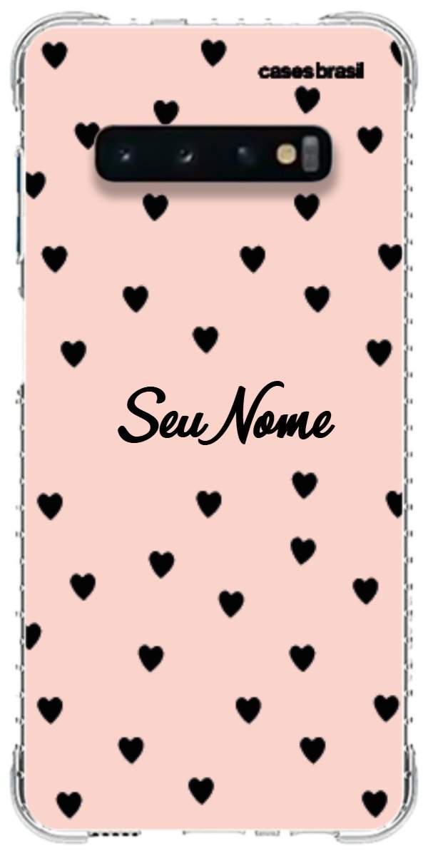 Capinha para Celular Corações Rose