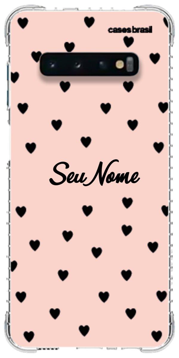 Capinha para Celular Corações Rose