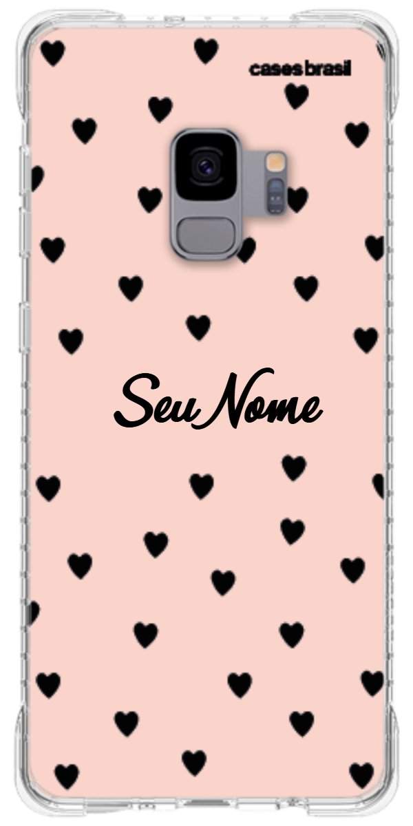 Capinha para Celular Corações Rose