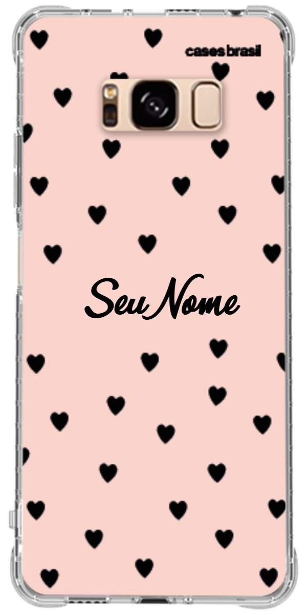 Capinha para Celular Corações Rose