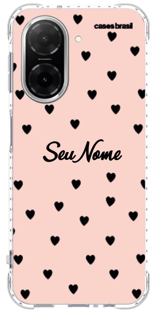 Capinha para Celular Corações Rose