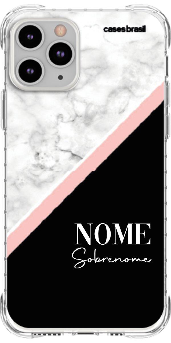 Capinha para Celular Mármore WhiteBlack
