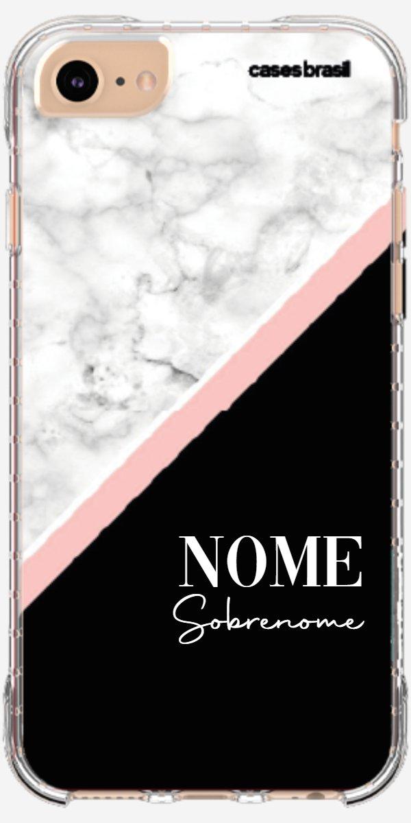 Capinha para Celular Mármore WhiteBlack