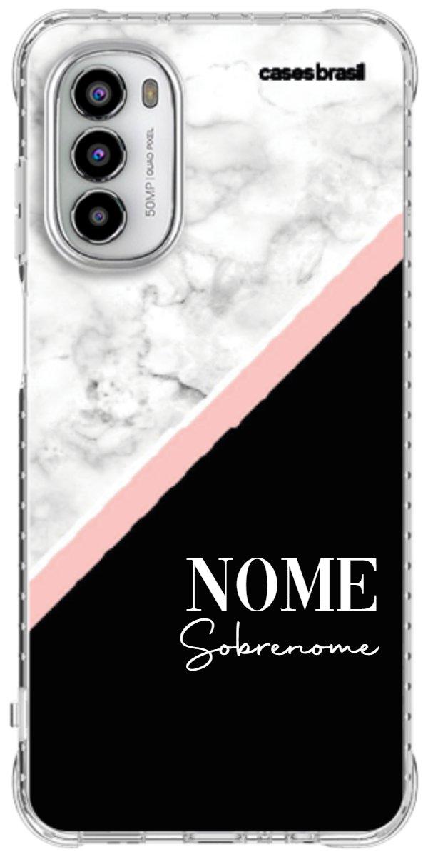 Capinha para Celular Mármore WhiteBlack