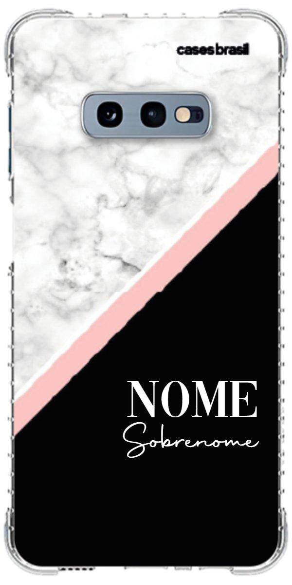 Capinha para Celular Mármore WhiteBlack
