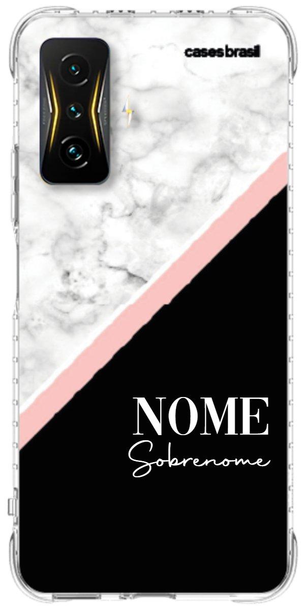 Capinha para Celular Mármore WhiteBlack
