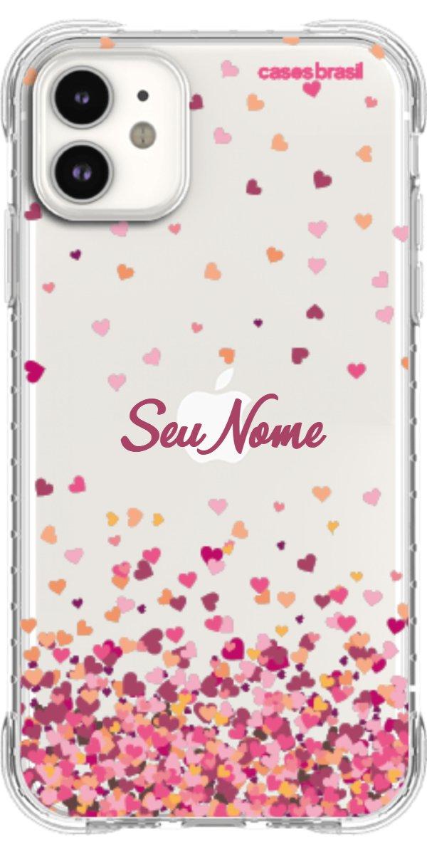 Capinha para Celular Corações Flutuantes