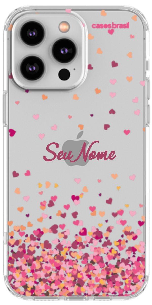 Capinha para Celular Corações Flutuantes