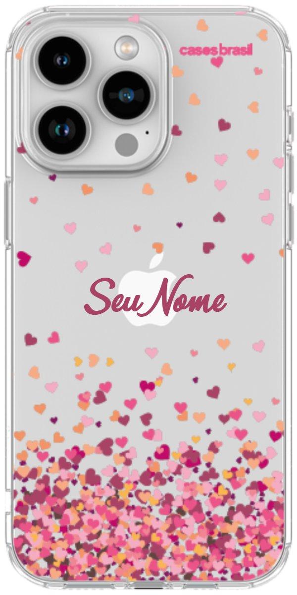Capinha para Celular Corações Flutuantes