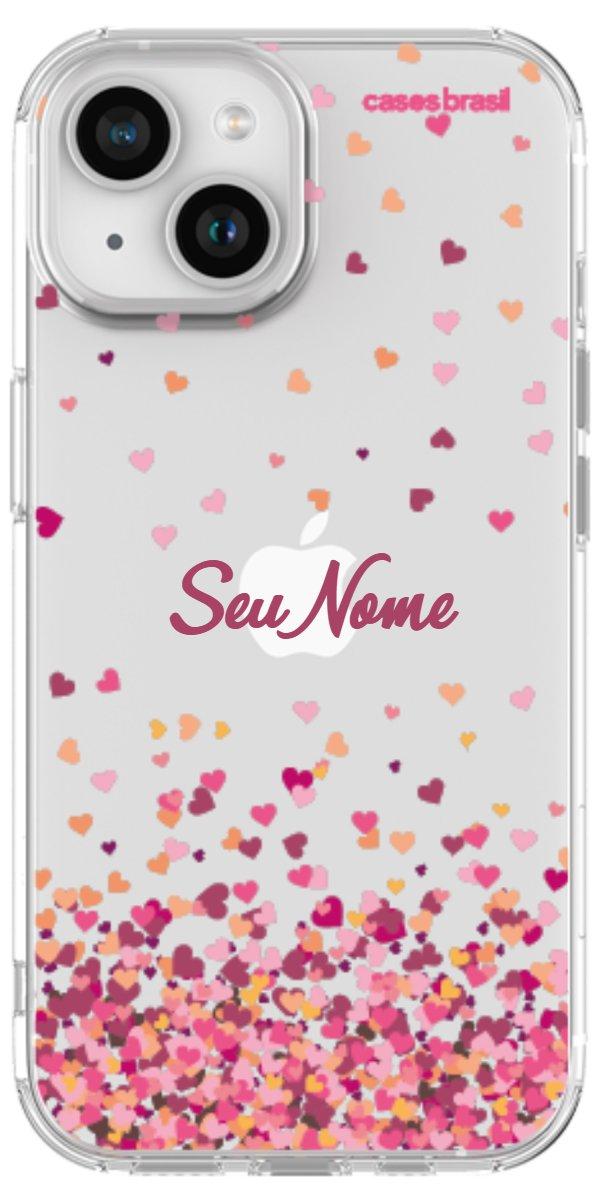 Capinha para Celular Corações Flutuantes