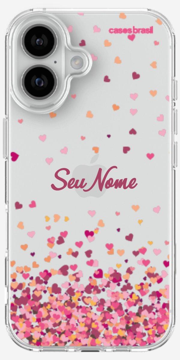 Capinha para Celular Corações Flutuantes