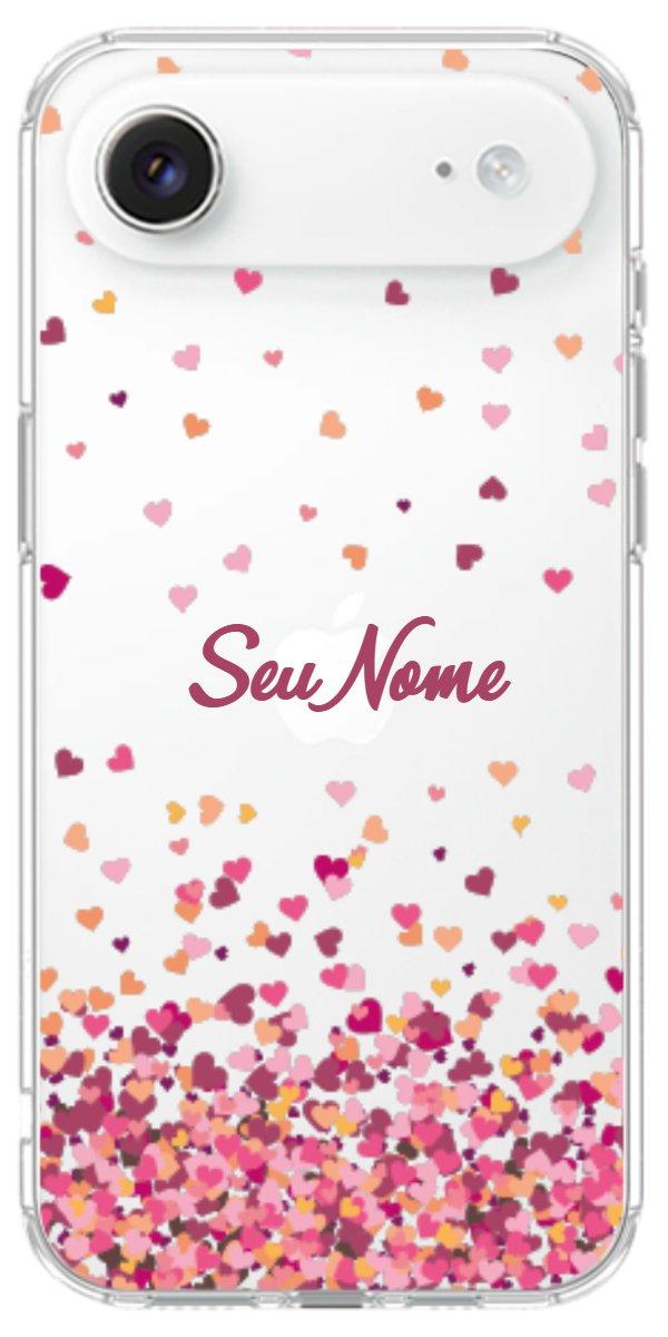 Capinha para Celular Corações Flutuantes