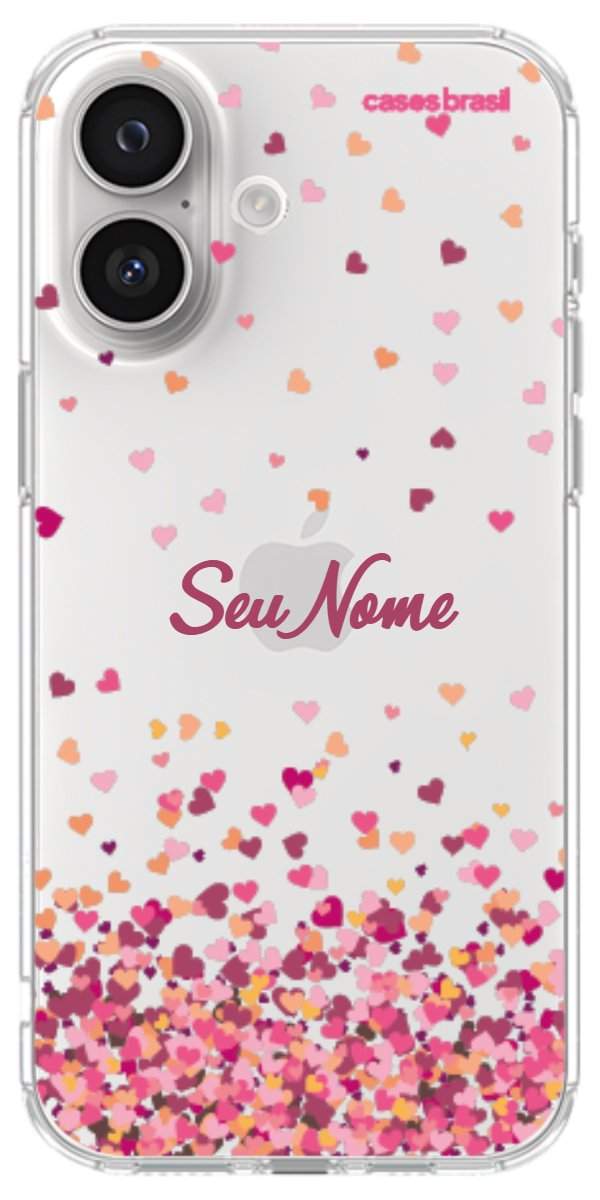 Capinha para Celular Corações Flutuantes