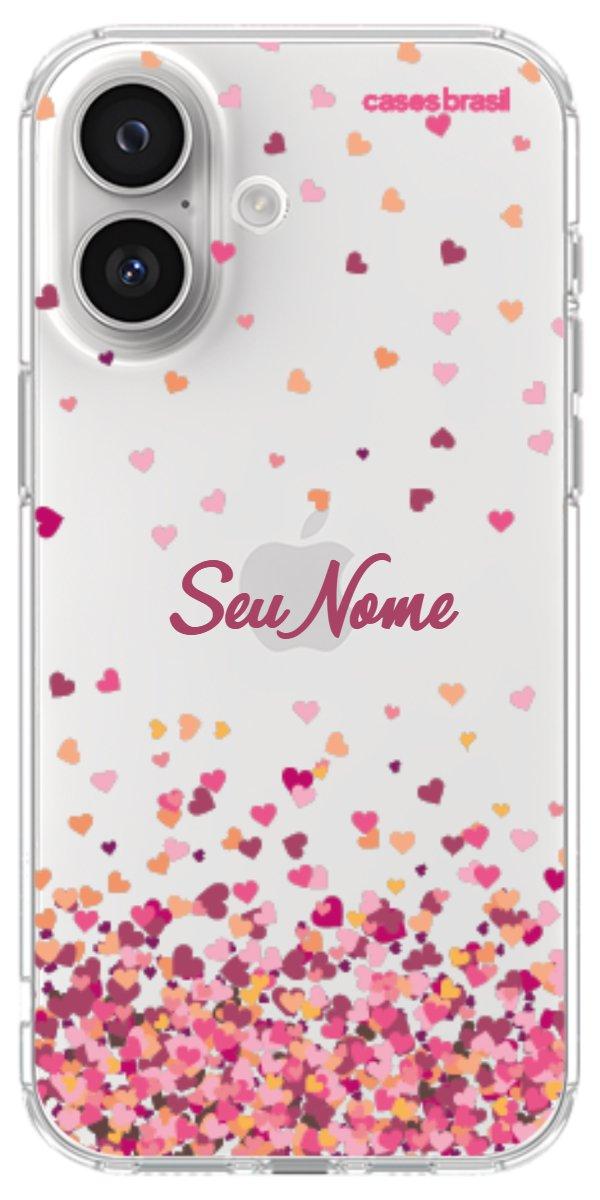 Capinha para Celular Corações Flutuantes