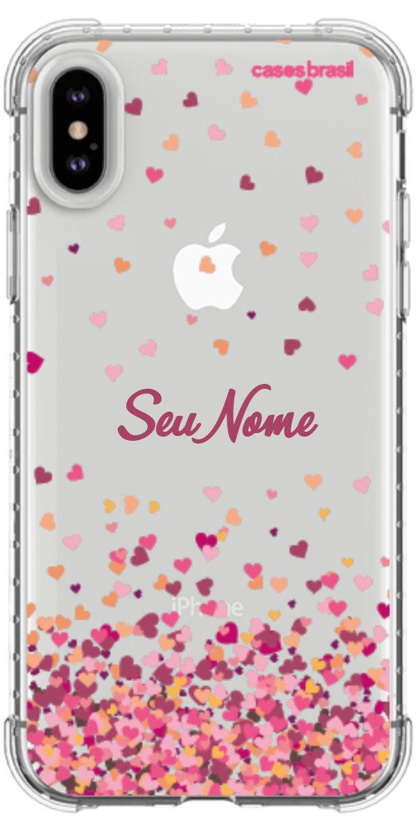 Capinha para Celular Corações Flutuantes