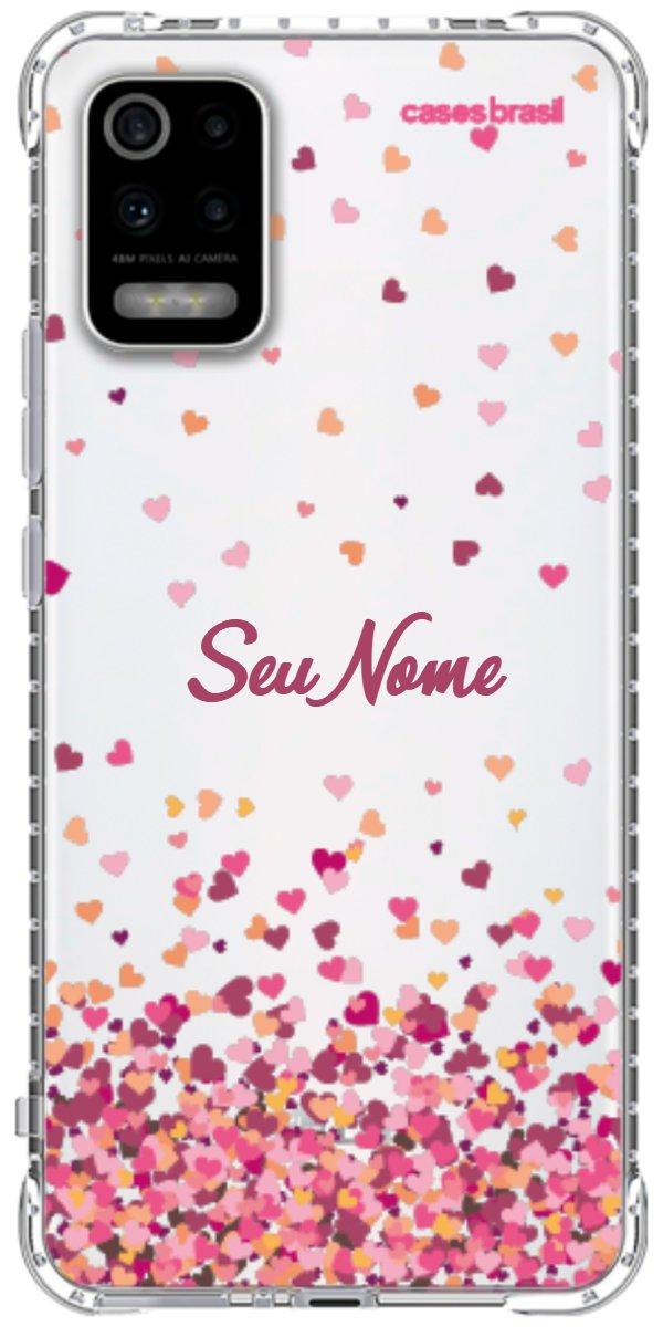 Capinha para Celular Corações Flutuantes
