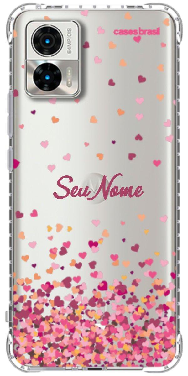 Capinha para Celular Corações Flutuantes