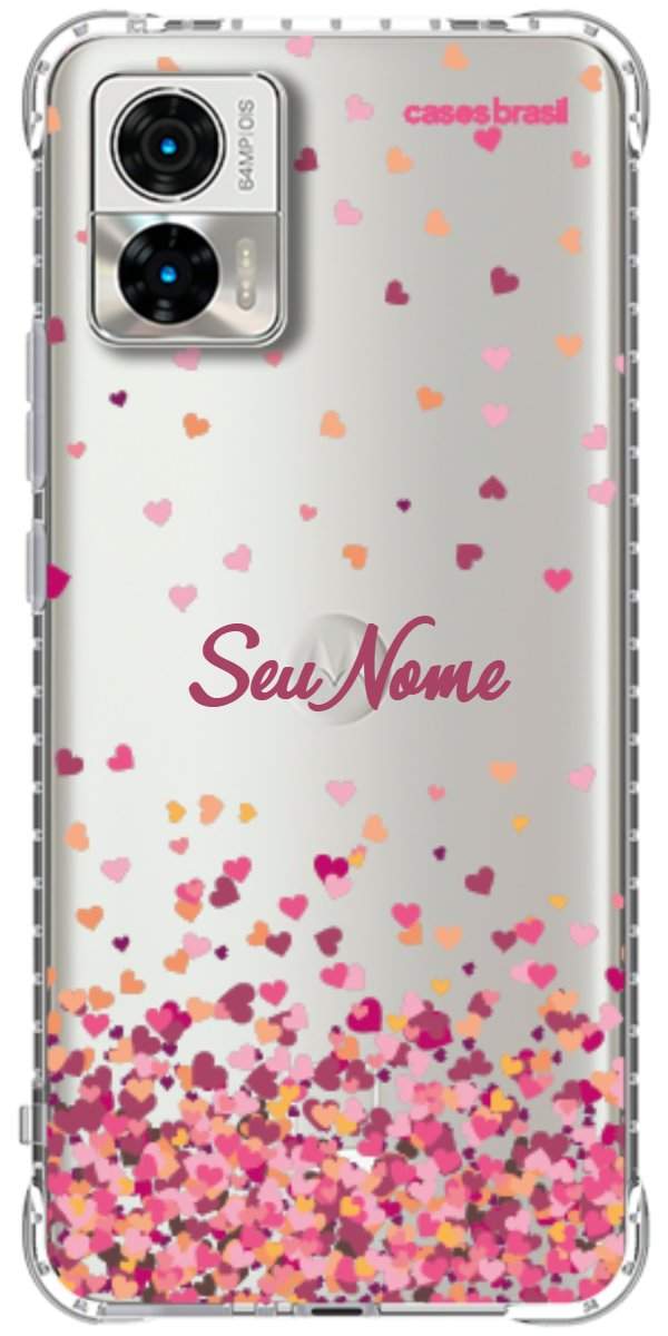Capinha para Celular Corações Flutuantes