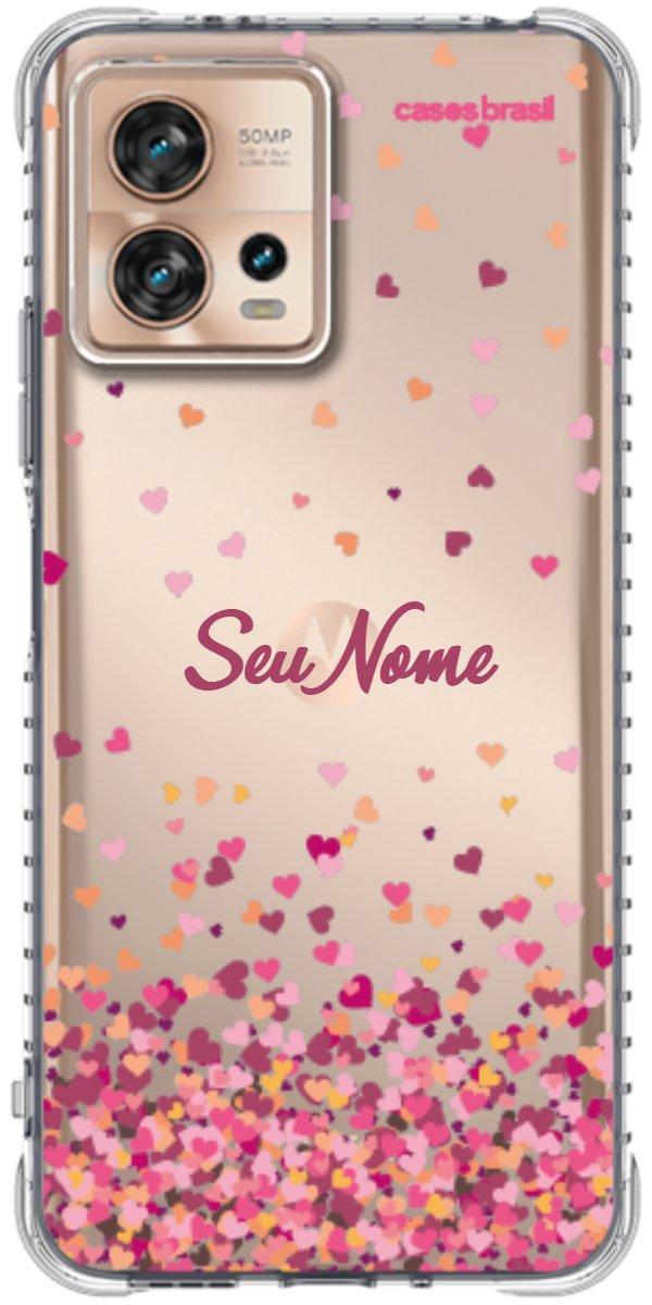 Capinha para Celular Corações Flutuantes