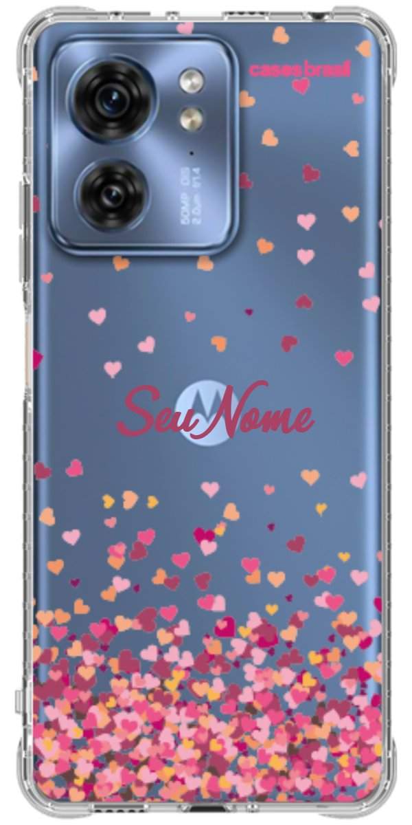 Capinha para Celular Corações Flutuantes