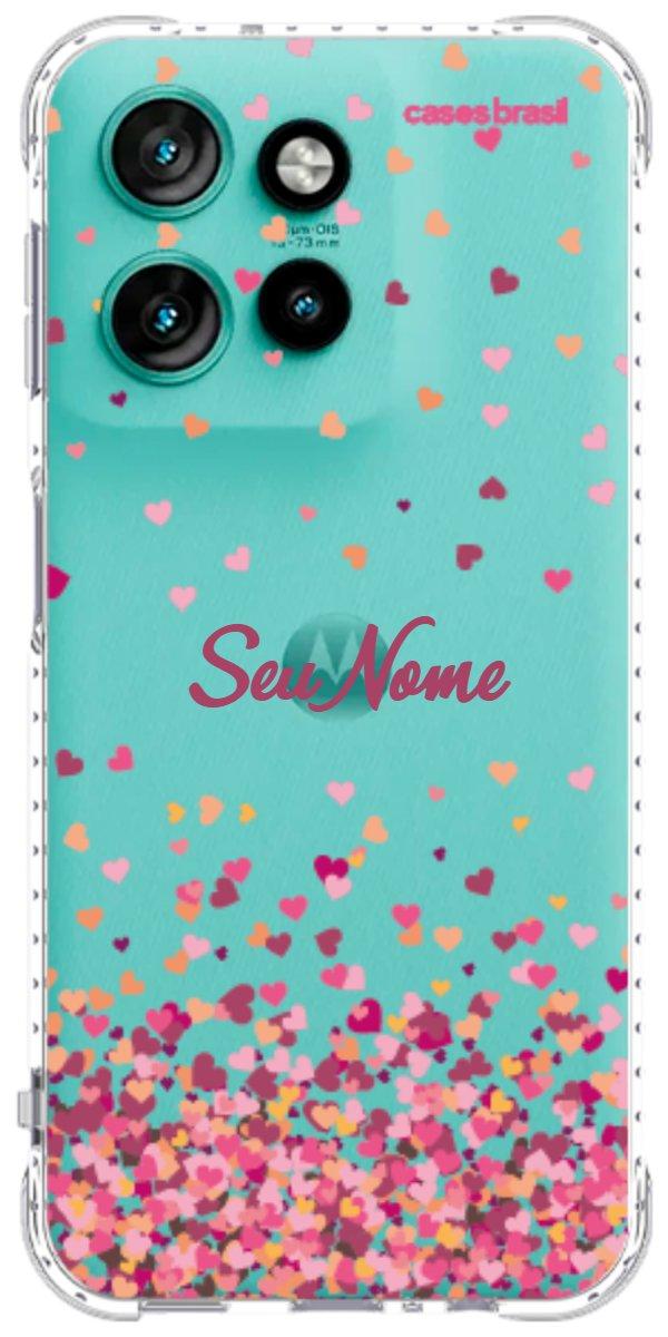 Capinha para Celular Corações Flutuantes