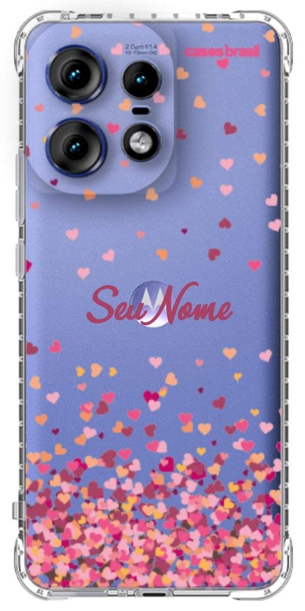 Capinha para Celular Corações Flutuantes