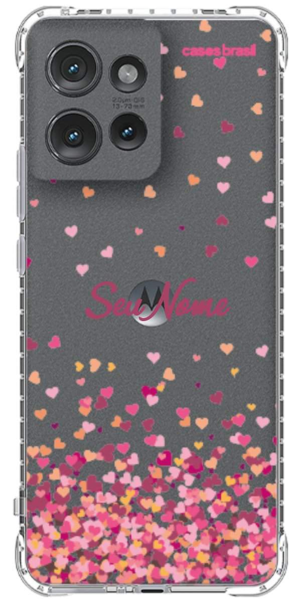 Capinha para Celular Corações Flutuantes