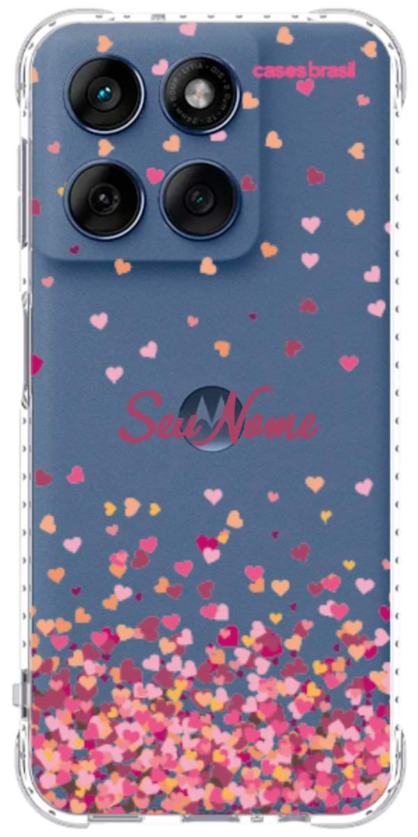 Capinha para Celular Corações Flutuantes